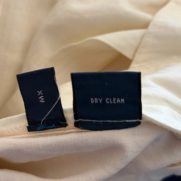 NWT Polo Ralph Lauren cream pants men's 32x32 linen silk *has flaw* - Picture 13 of 13